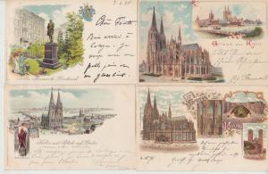 COLOGNE KÖLN ALLEMAGNE GERMANY  31 LITHO Cartes Postales 1900-1905 (L2529)