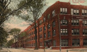 Vintage Postcard 1912 E.M.F. Company Bldg. Automobile Factory Detroit Michigan