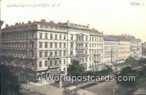 Karninerring mit Grand Hotel Wien, Vienna Austria Writing on back 