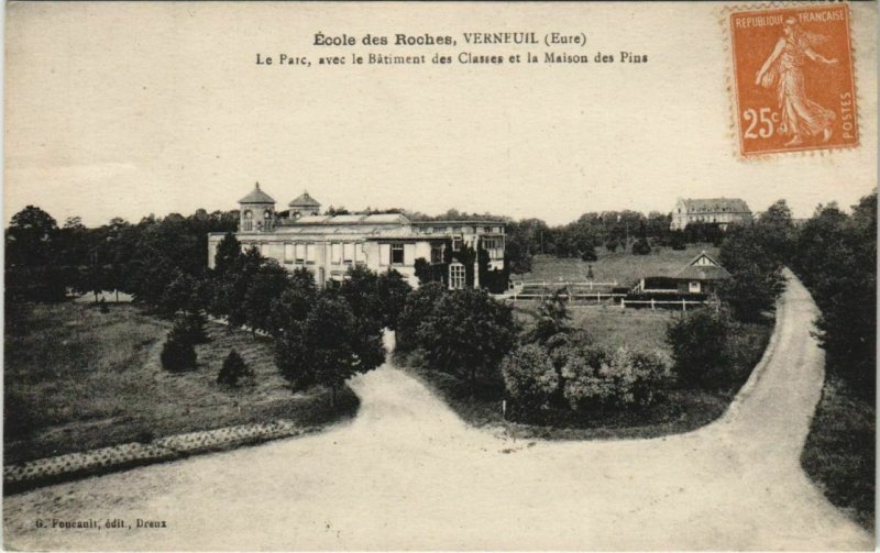 CPA VERNEUIL-sur-AVRE Ecole des Roches - Le Parc (1149867)