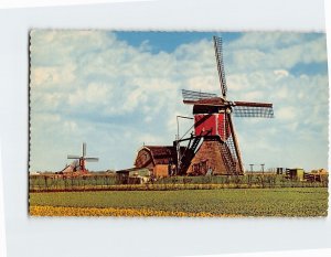 Postcard Dutch Windmill, Netherlands