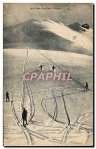 Old Postcard of Sports & # 39hiver skiing Skiers