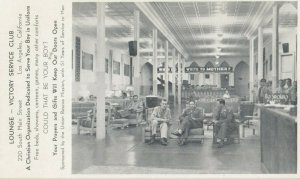 LOS ANGELES, California, 1910s; Lounge-Victory Service Club