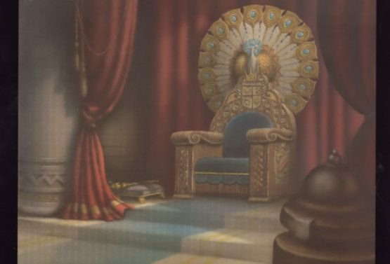 queen on throne painting