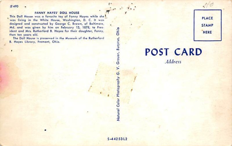 Fanny Hayes' Doll House Fremont, Ohio OH