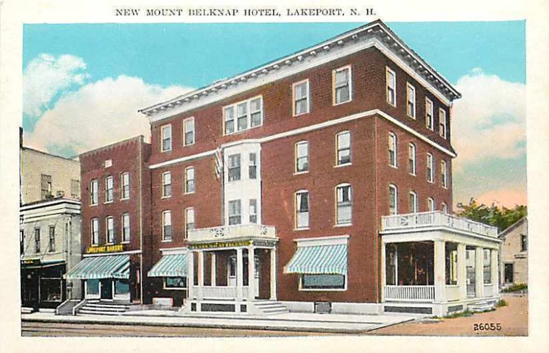 NH, Lakeport, New Hampshire, New Mount Belknap Hotel, Hevey Pharmacy No 26055