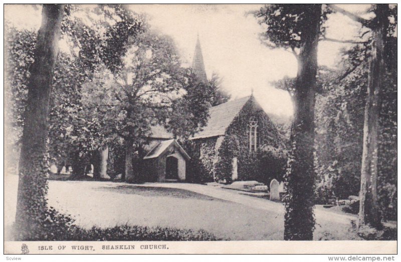 Isle of Wight , Shanklin Church , England , PU-1906 TUCK