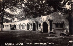 Manchester Tennessee Yankee Lodge Real Photo Vintage Postcard AA29146