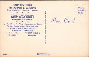 Southern Trails Restaurant & Catering Florence KY Postcard PC436