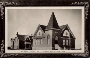 Maple Creek Saskatchewan Church c1910 Real Photo Postcard