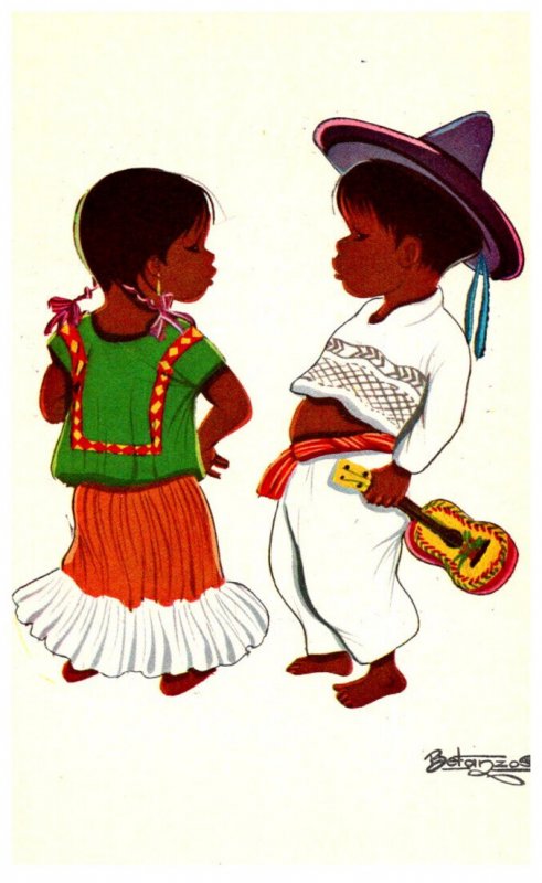 Mexico  signed , 2 children