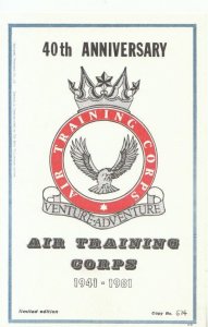Military Postcard - 40th Anniversary of The Air Training Corps - Ref TZ7763
