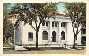 TOPEKA, KS Kansas  MASONIC GRAND LODGE~Fraternal Order   1931 Postcard