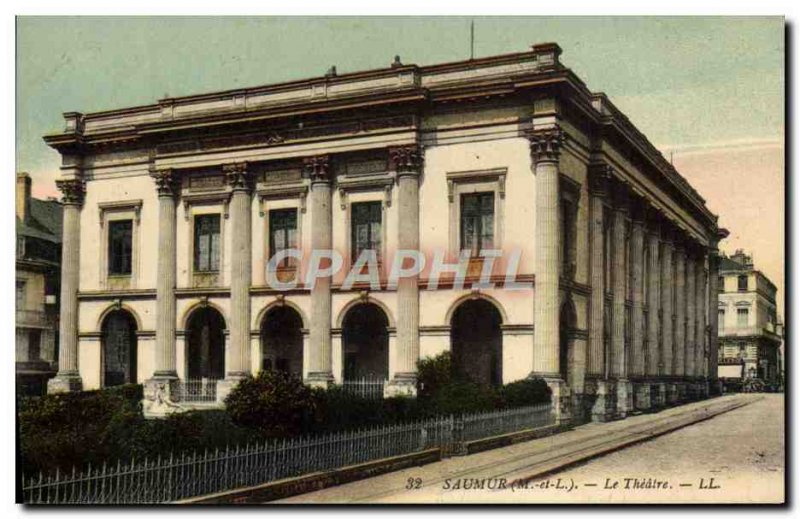 Postcard Old Theater Saumur