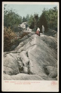 Hogsback up Bald Mountain, Fulton Chain, Adirondack Mts. 1910 Averill Park, NY