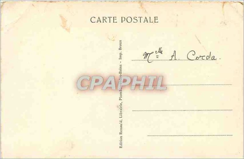 Old Postcard Plombieres les Bains Lady