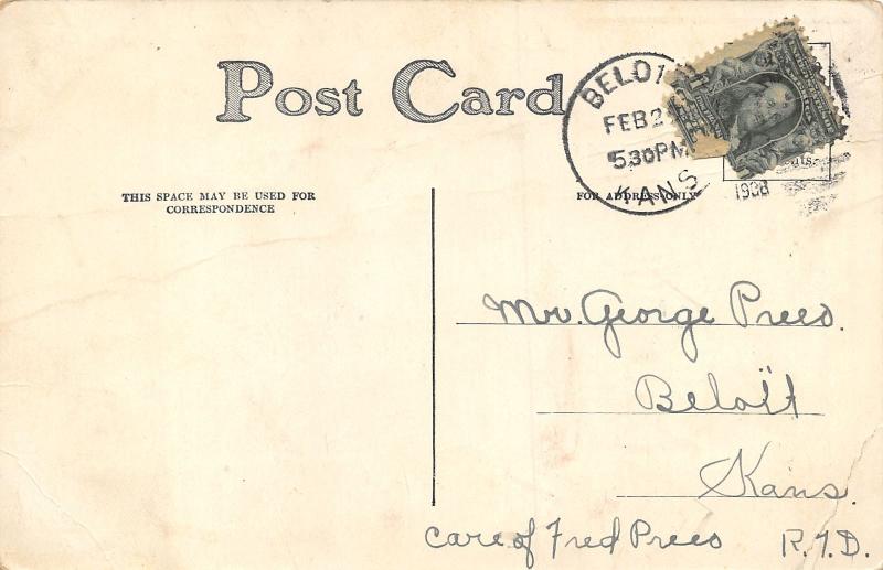 Comic Pun~I Expect to Be Here Some Time~Fellow in Jail~Stripes~Ball & Chain~1908 