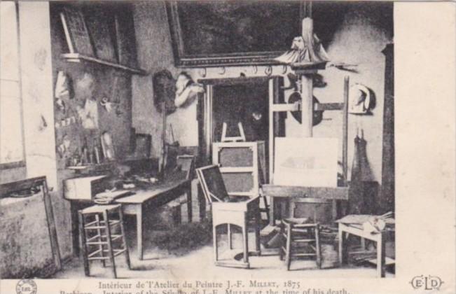France Barbizopn Interior Of The Studio Of J F Millet At Time Of His Death 1908