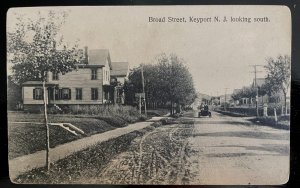 Vintage Postcard 1907-1915 Broad Street, Keyport, New Jersey