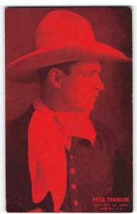 Western Movie Star FRED THOMSON Silent Film Cowboy 1920s Arcade Card Exhibit