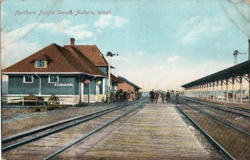 12985 Northern Pacific Railroad Depot, Auburn, Washington 1910