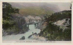 RP, LYTTON, B.C., Canada, 1930-40s; Railroad Train Bridges