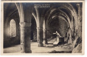 Real Photo, Chateau de Chillon, Prison de Bouvard, Prison, Switzerland Used 1927
