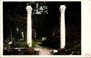 Postcard NY Saratoga Canfields Italian Gardens