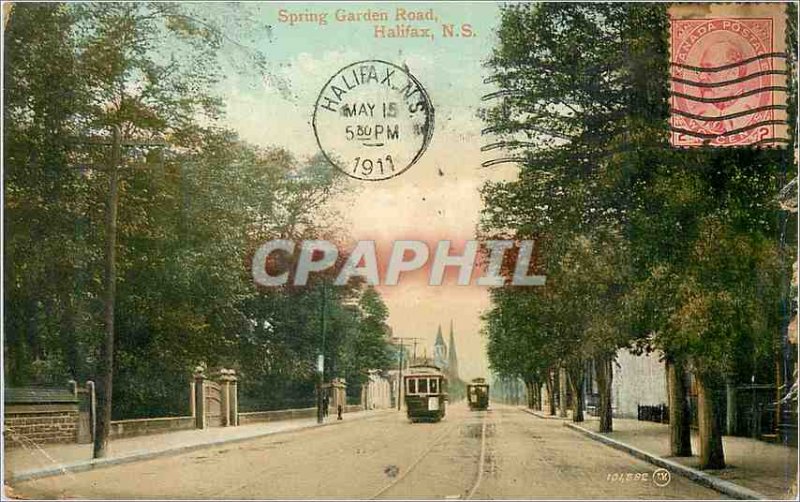 Old Postcard Spring Garden Road Halifax NS