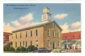 NC - Washington. Esso Gas Station Next to Beaufort Co. Courthouse ca 1950