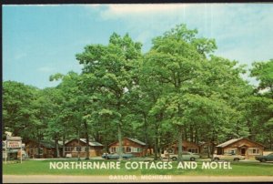 Michigan GAYLORD Northernaire Cottages and Motel overlooking Otsego Lake -Chrome