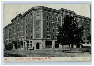 1908 Hotel Pharmacy Federick Hotel Huntington W. Va. Postcard P30E