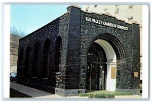 c1920 Tug Valley Chamber Of Commerce Coal House Building Williamson WV Postcard