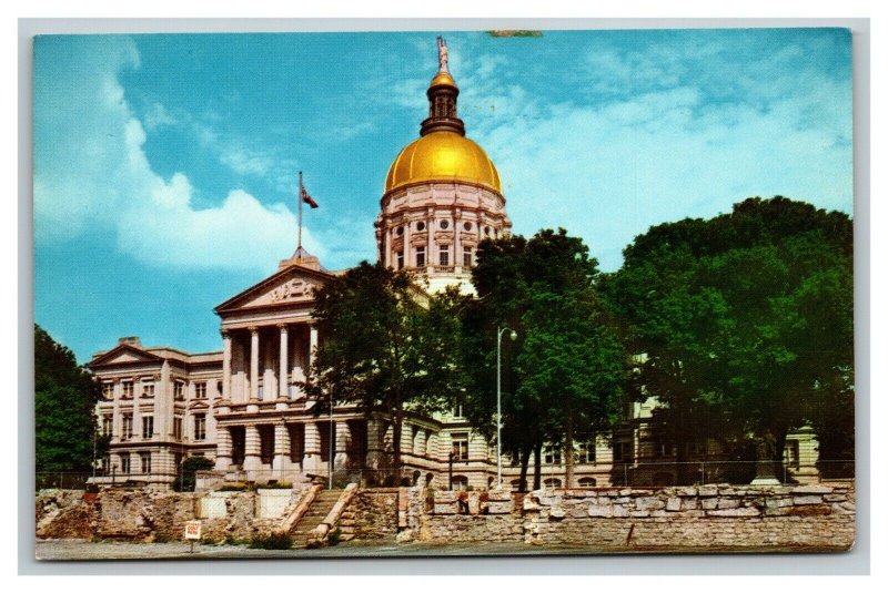 Vintage 1960's Postcard Panoramic View State Capitol Building Atlanta Georgia