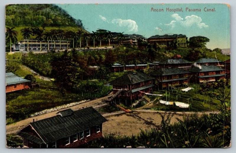 Ancon Hospital  Panama Canal    Postcard  1921