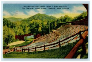 1953 Mountainside Theatre Cherokee North Carolina NC Vintage Posted Postcard