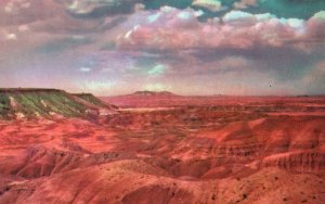 Vintage Postcard Painted Desert Mountains of Sand To Glorious Hues Holbrook AZ