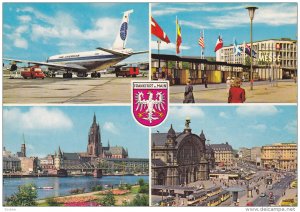 4-Views of Frankfurt a. Main, Hesse, Germany, 50-70s