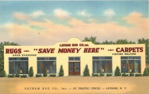 Postcard New York Latham Rug Company Occupation Teich linen 23-7397
