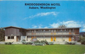 Auburn Washington 1968 Postcard Rhododendron Motel