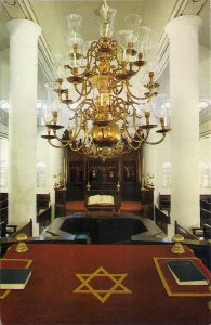 JUDAICA Mikve Israel-Emanuel, Curacao, Interior View, Bima, Aaron-Ha-Kodesh