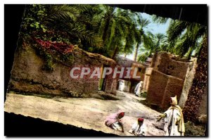 Postcard Old Algeria Scenes and types North Africa Fantasia Scene dal Arab life