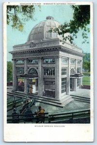 1920 Excelsior Springs Missouri Postcard National Resort Siloam Spring Pavilion