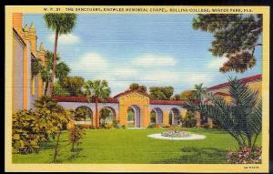 Rollins College Chapel Winter Park FL unused c1934