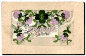 Old Postcard Fantasy Flowers Toil?e