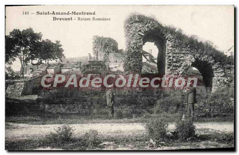 Old Postcard SAINT-AMAND-MONTROND DREVANT Roman ruins