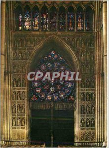 Modern Postcard Reims Cathedrale (thirteenth century) Interior of the Main Ga...