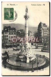 Old Postcard Marseille Fontaine Cantini