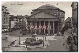 Old Postcard Italy Italia Roma Pantheon