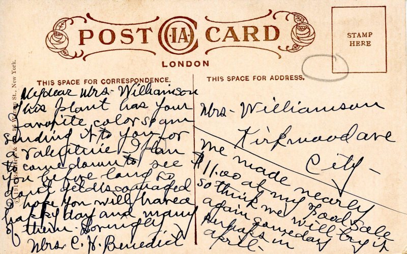 Greeting - General.  Artist: Donald McGill 